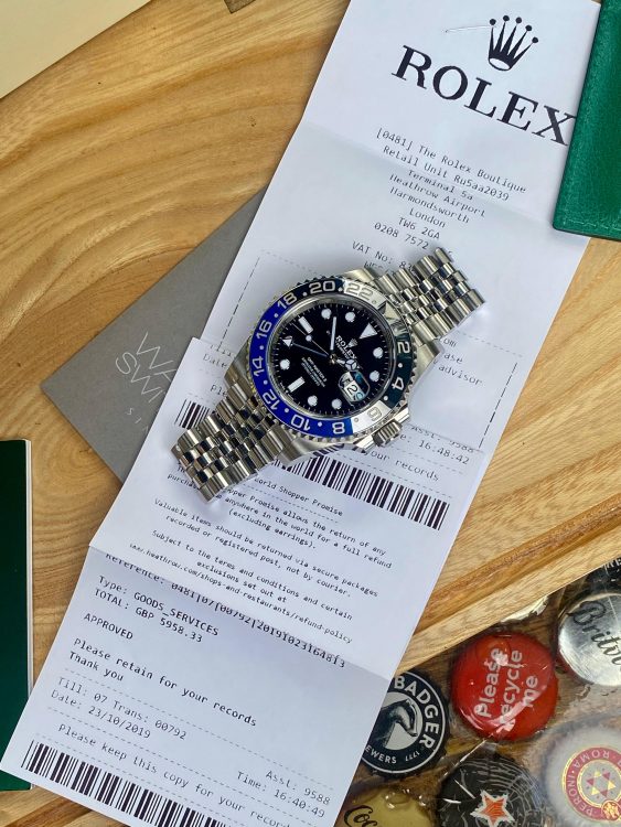 Rolex GMT-Master II Batgirl 126710BLNR Fine Watch Club